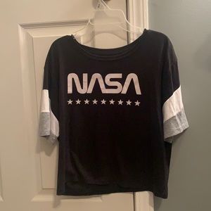 Nasa Short Sleeve Cropped Tee